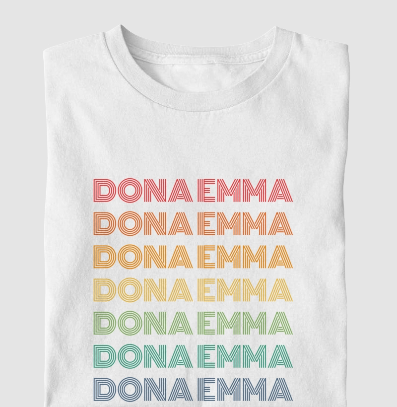 Dona Emma Letreiro Retrô