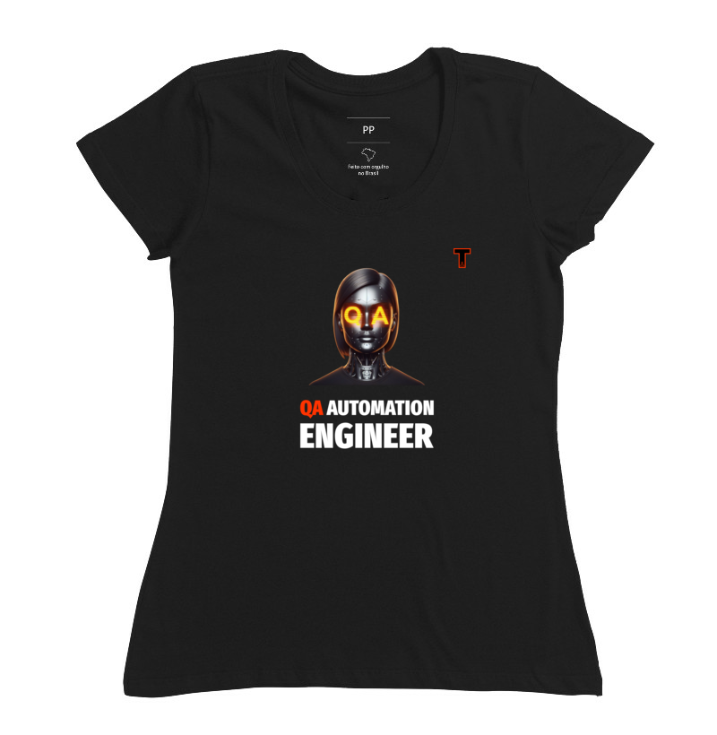 Camiseta - QA Automation Engineer IA Art Fem