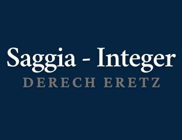 Sobre Saggia-Integer Derech Eretz
